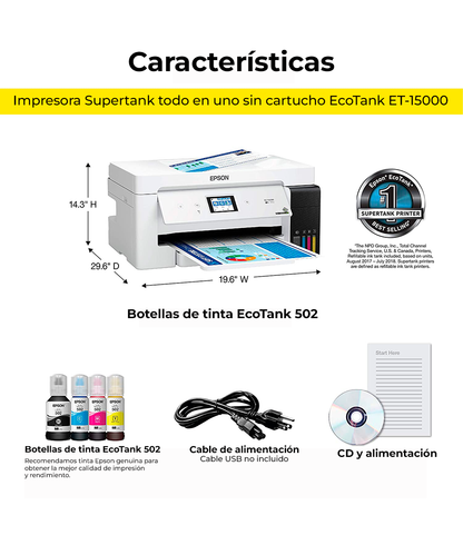 Impresora EcoTank ET-15000 Tabloide A3