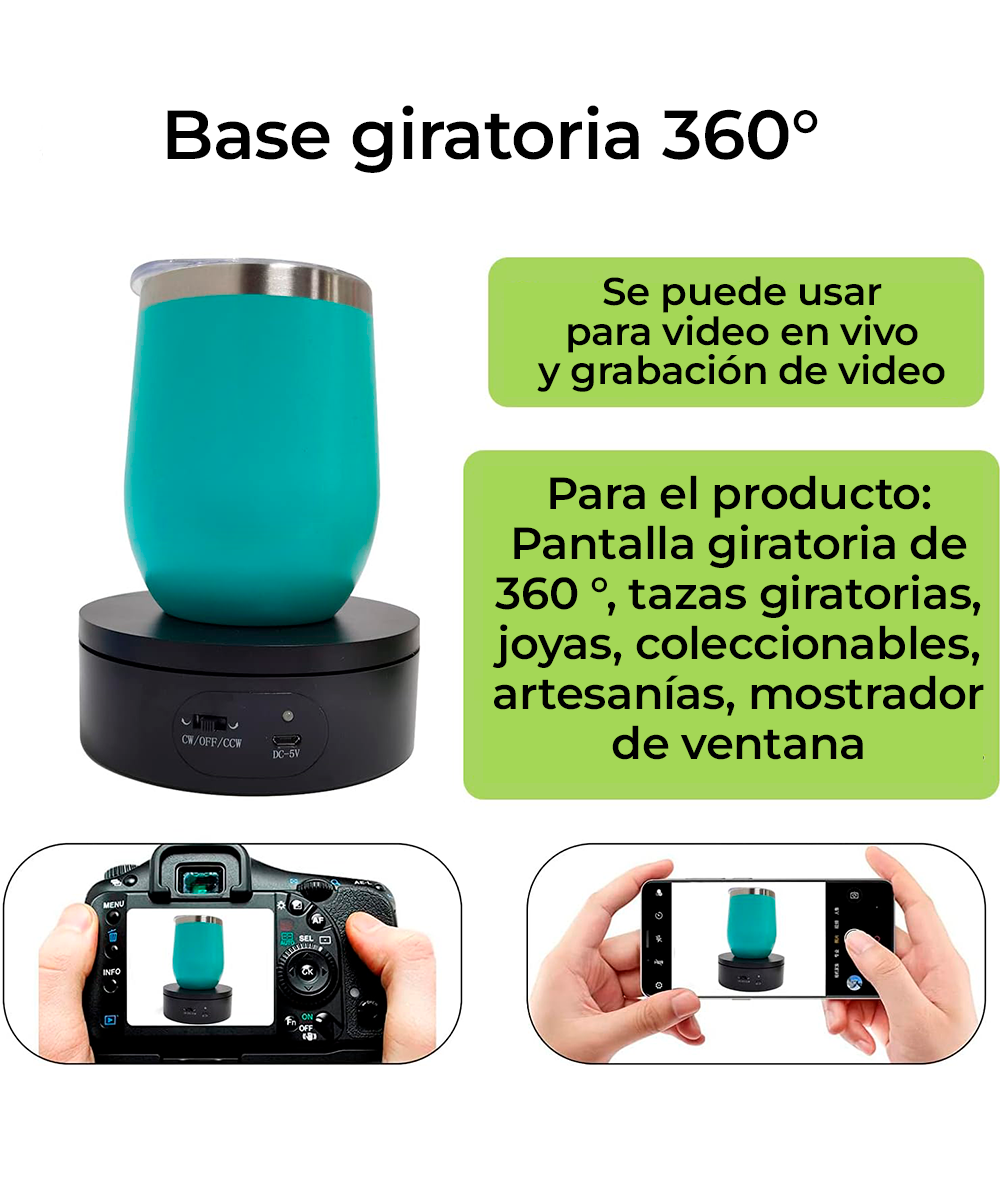 Base giratoria para mostrar productos