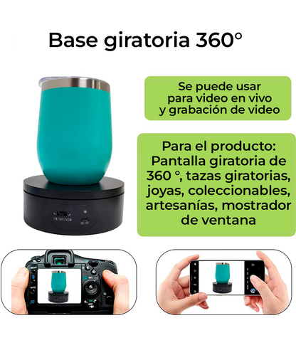 Base giratoria para mostrar productos