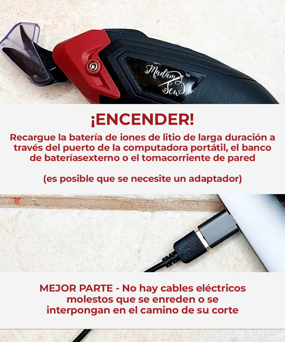 Tijeras eléctricas Madam Sew