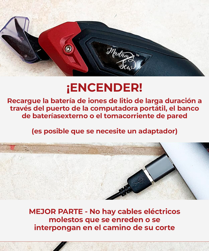 Tijeras eléctricas Madam Sew